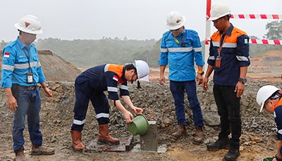 Den banebrydende ceremoni af Epc Crushing Station-projekt...