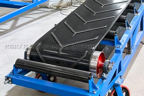 Tire Handling Portable Belt Conveyor Structure Herringbone Conveyor Belt Tire Handling Portable Belt Conveyor Structure Herringbone Conveyor Belt